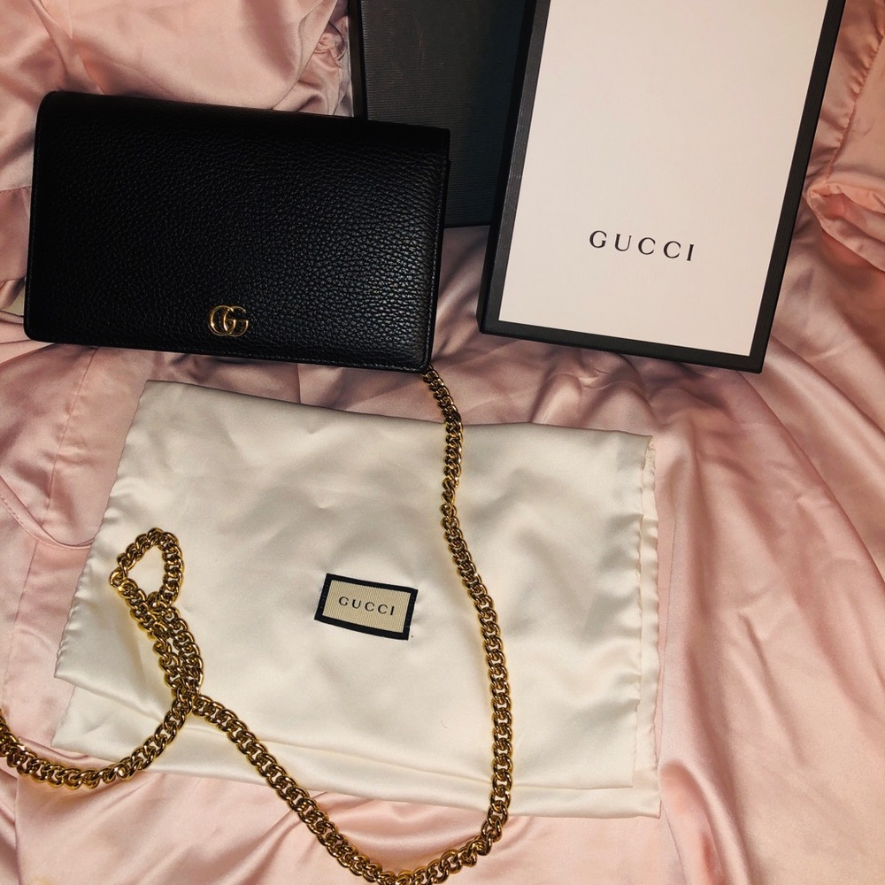 Double G Marmont Leather Mini Crossbody